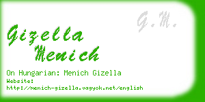 gizella menich business card